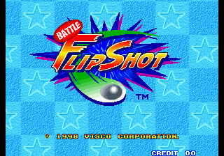 Battle Flip Shot title screen for Neo Geo